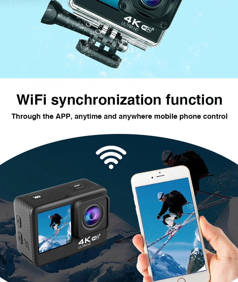 Capture epic moments with this Ultra HD 4K Action Camera!