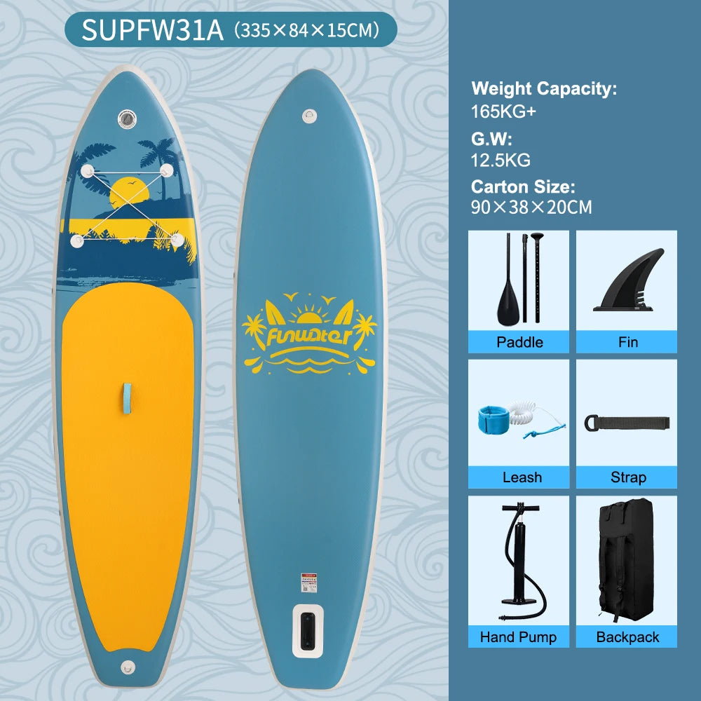 Feath-R-lite 11'6" Dragon Inflatable SUP Board Set