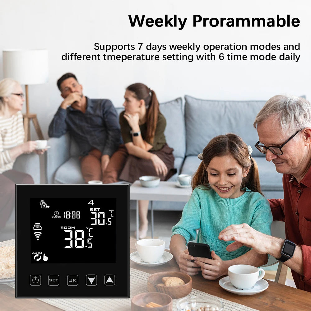 Smart Central Air Thermostat Control Panel