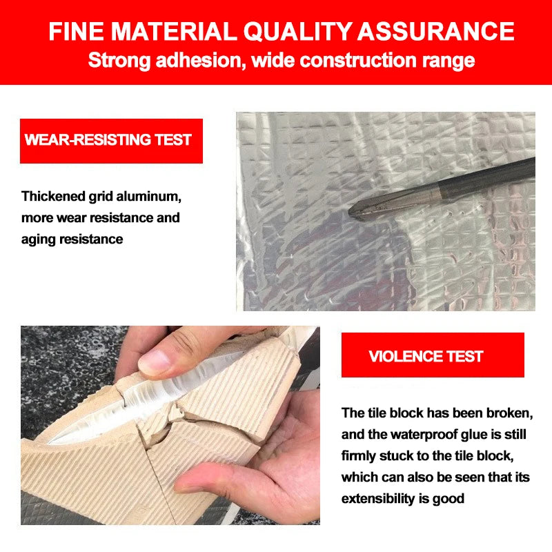 Professional Waterproof Butyl Rubber Tape External Aluminium
