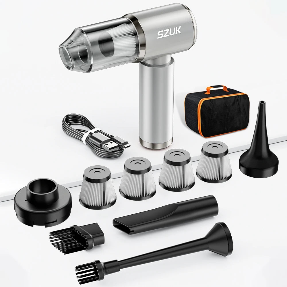 Wireless Mini Car Vacuum Cleaner – Strong Suction