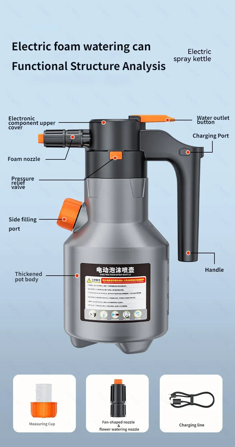 CENRR Electric Foam Sprayer – Power Foam at the Push of a Button!