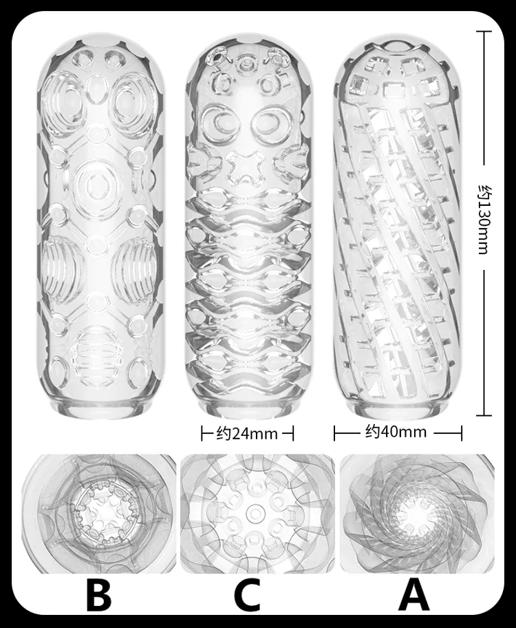 Transparent Soft Masturbator Cup for Men