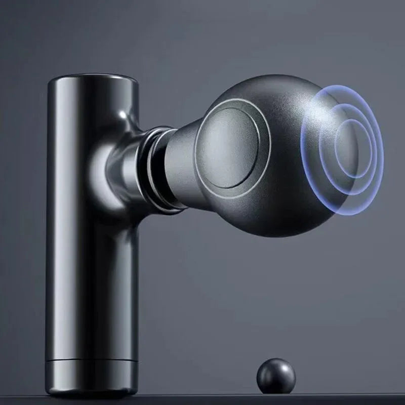 Mini LCD Muscle Massager Gun – 6 Heads