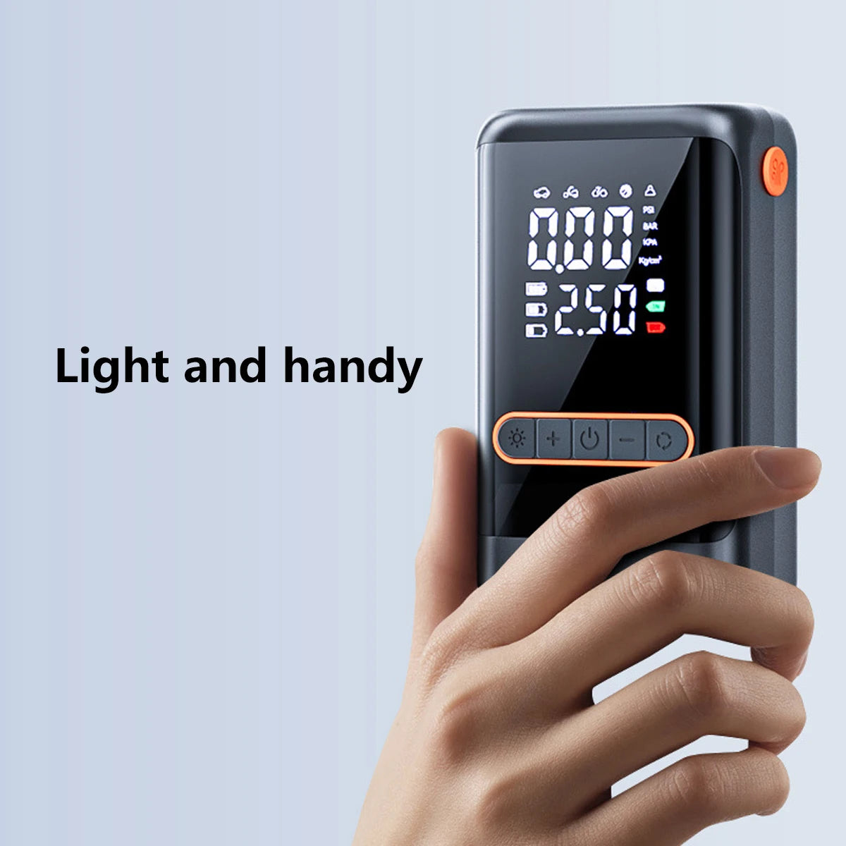 Inflate anywhere with this premium 3-in-1 cordless pump!