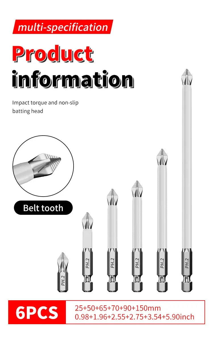 Get precision with this 6-piece magnetic screwdriver set!