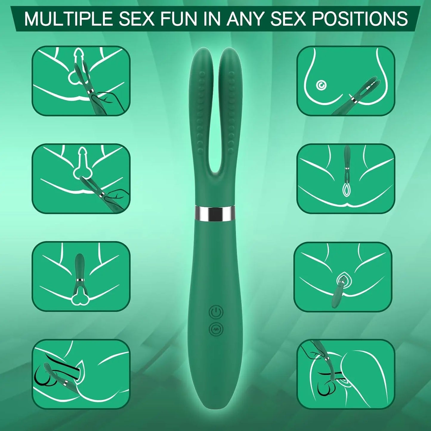 Clitoral & G-Spot Rabbit Vibrator with 9 Modes
