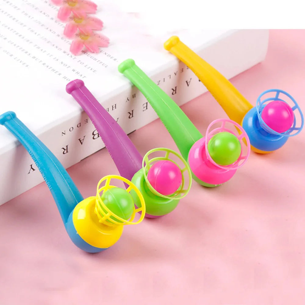 3pcs Plastic Pipe Blowing Ball Kids Toys Set