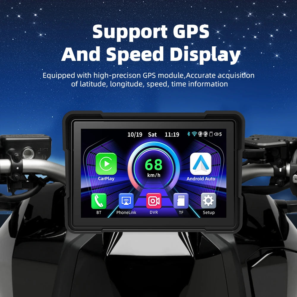 EKIY 5″ Wireless CarPlay & Android Auto GPS Display