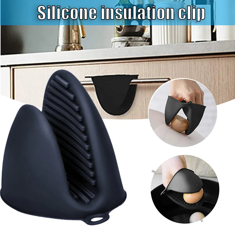 2pcs Silicone Oven Mitts Heat Resistant Non-Slip Gloves