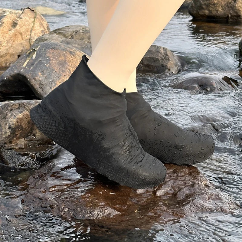 Waterproof Latex Overshoes for Rainy Days
