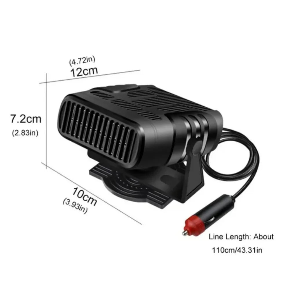 12V/24V Portable Car Heater Defroster Fan