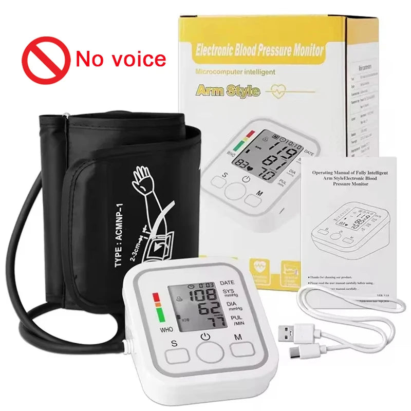 Digital Arm Blood Pressure Meter Medical Pressure - Clickilix