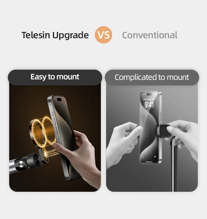 TELESIN Magnetic Floor Phone Stand Holder