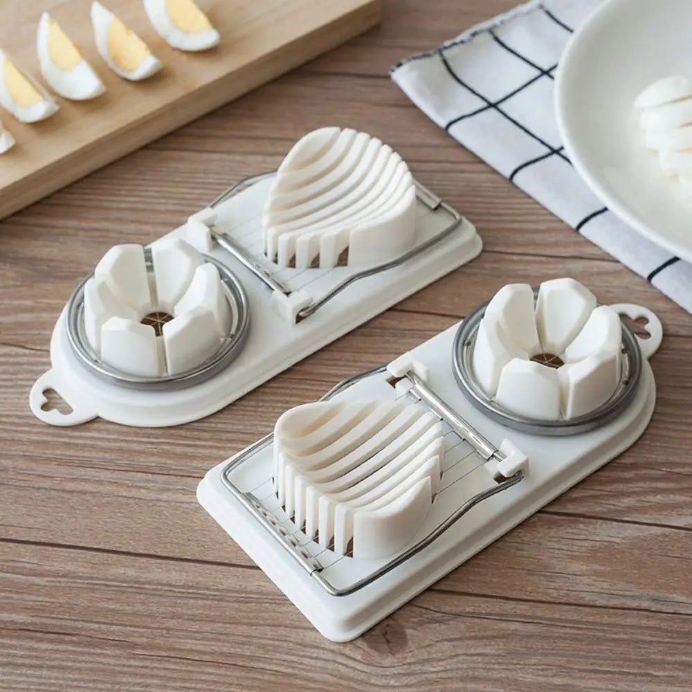 Multifunctional Egg Slicer – Stainless Steel 2-in-1 Egg Cutter Tool