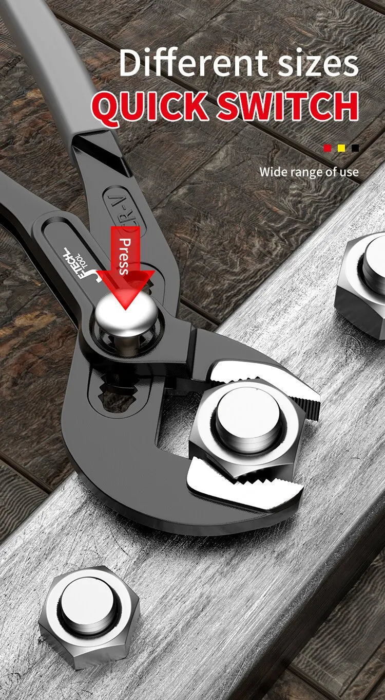 Adjustable Water Pump Pliers – Quick-Release Plumbing Tool