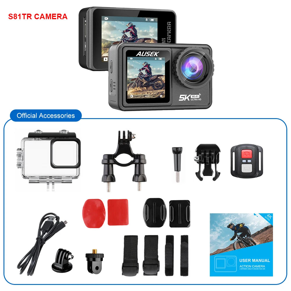 Film every detail with this 5K dual-screen action camera!