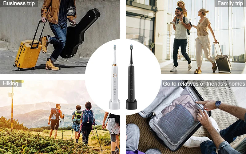 Sarmocare S100 Smart Sonic Toothbrush – 8 Brush Heads