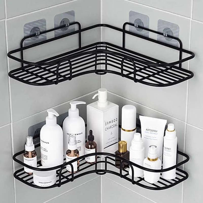 No-Drill Wall-Mounted Corner Shelf – Versatile Storage