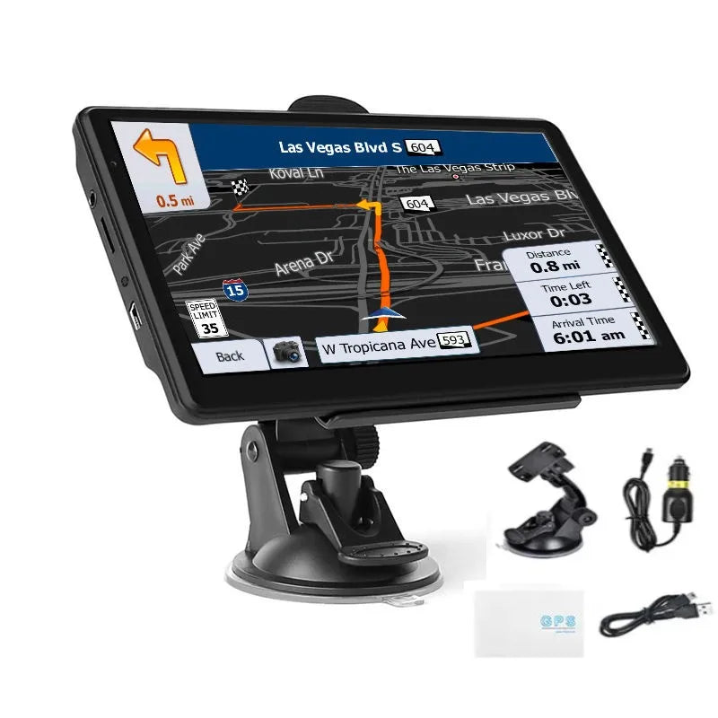 Drive smarter with this 7"/5" GPS Navigation System!