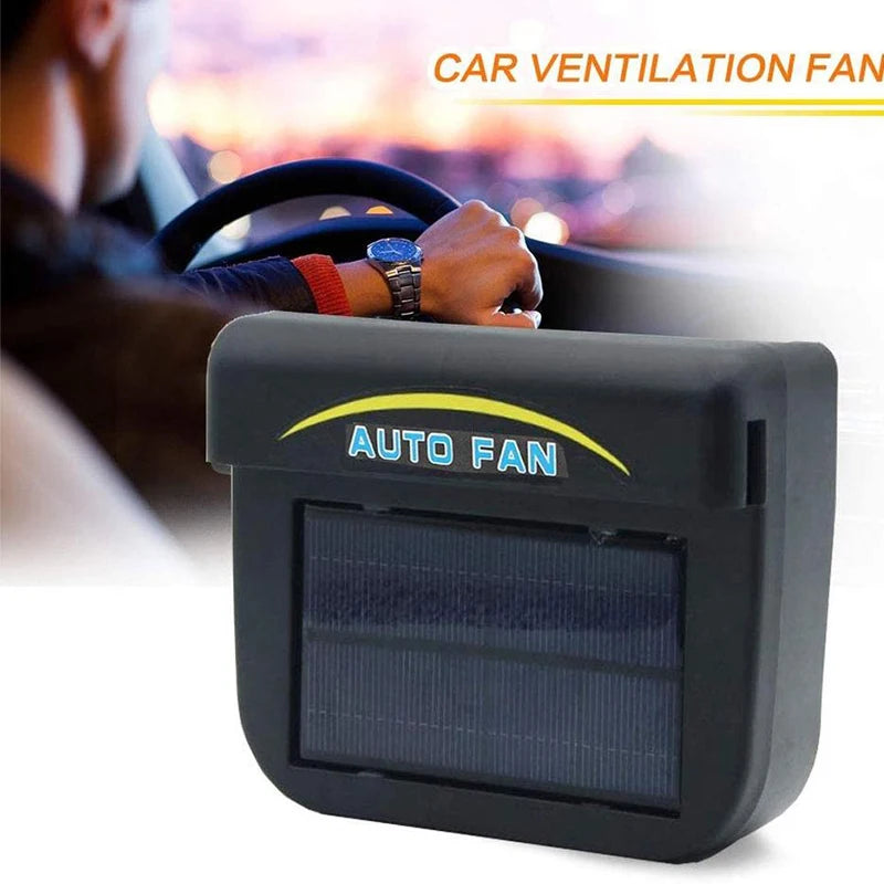 Solar Powered Car Window Exhaust Fan Cooler