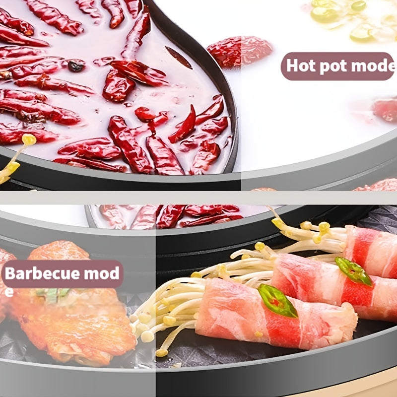 Electric Smokeless BBQ Grill & Hot Pot Duo