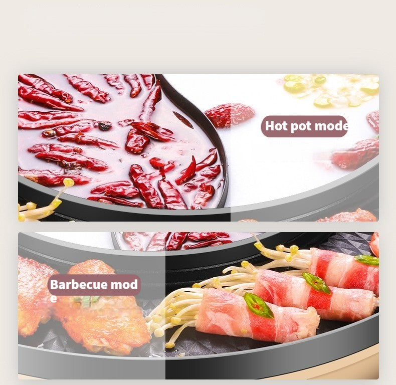 Electric Smokeless BBQ Grill & Hot Pot Duo