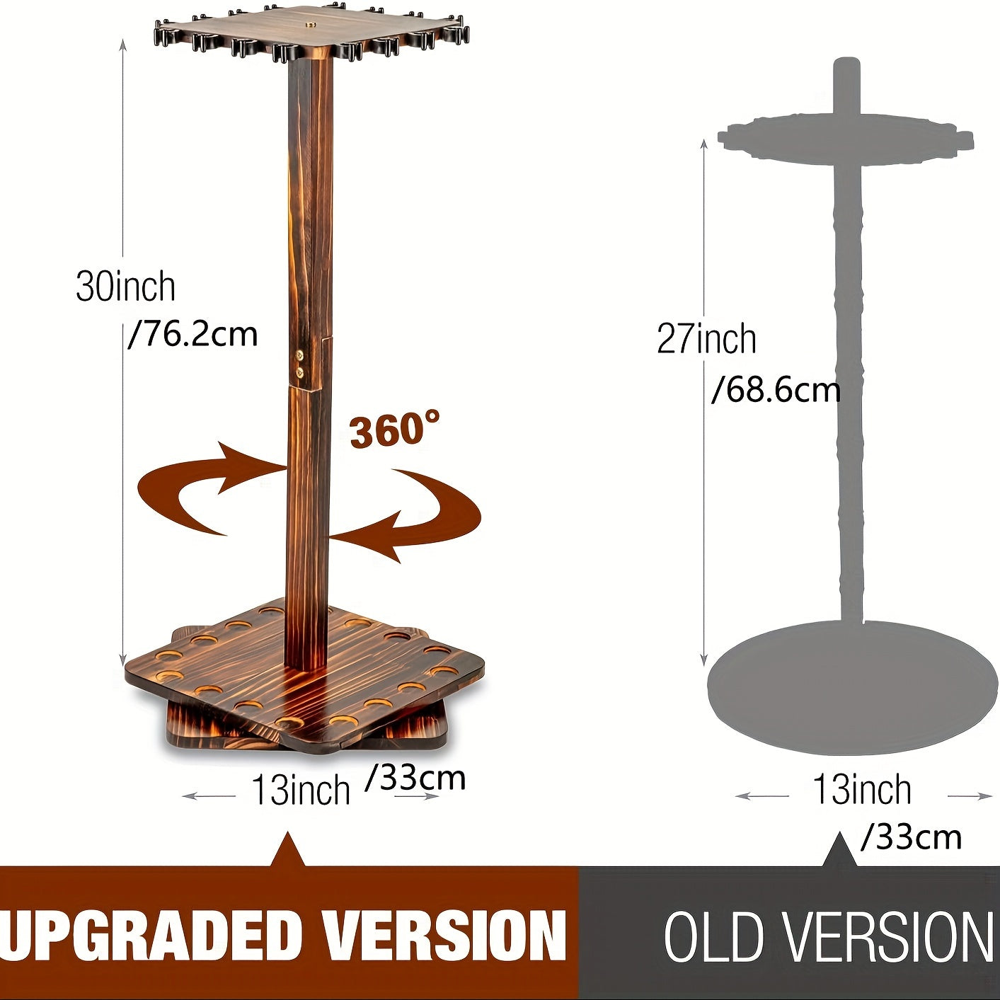 360° Swivel Fishing Rod Storage Rack