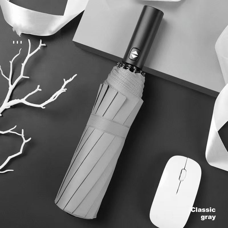 Automatic Foldable Umbrella – Ten-Bone, All-Weather Protection - Clickilix