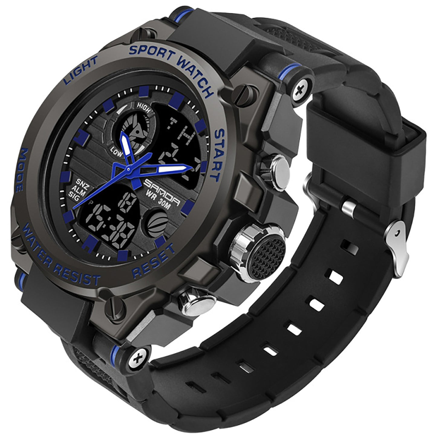 HOOSHU SportsMaster Men’s Outdoor Dual Watch - Clickilix
