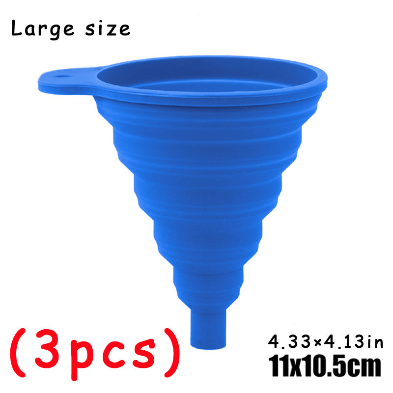 Large Universal Silicone Car Oil Funnel