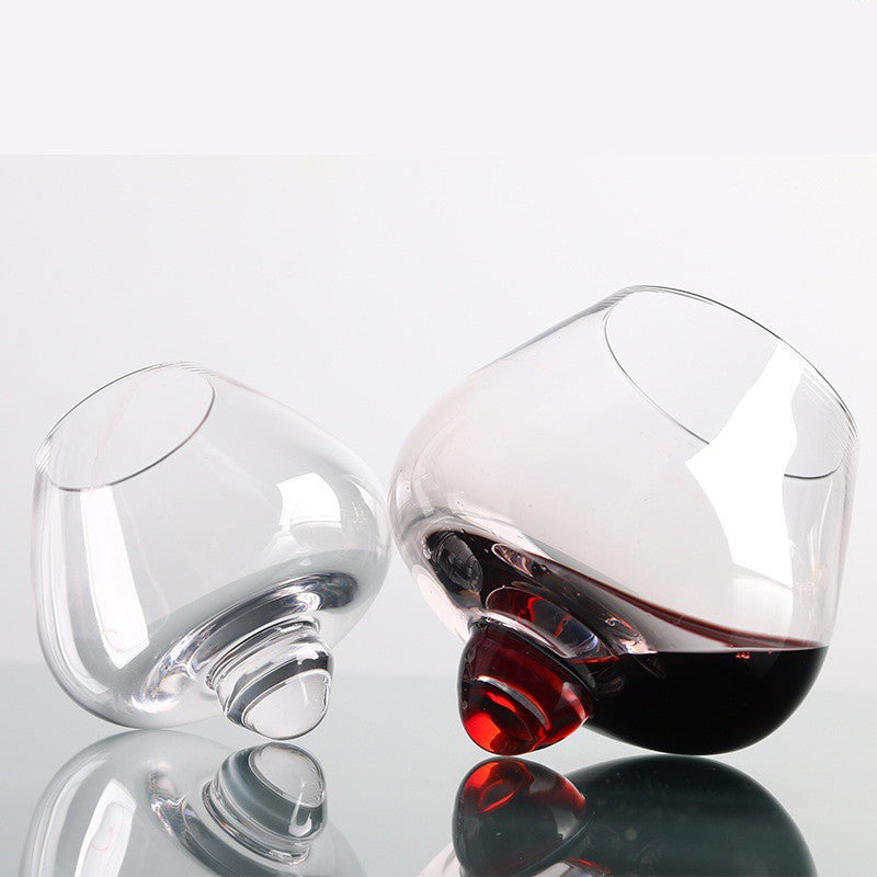 Rotating Whiskey Glass with Cigar Holder