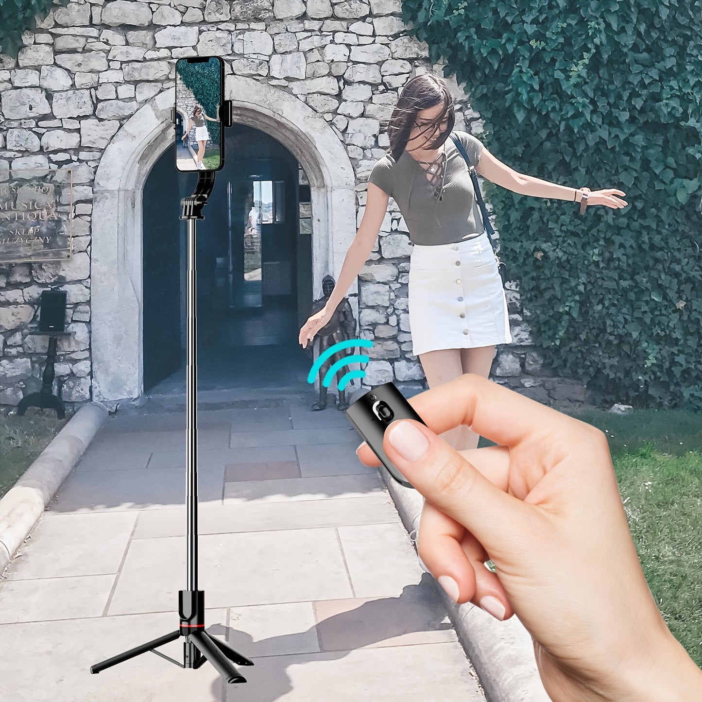 Selfie Stick Tripod with Wireless Remote