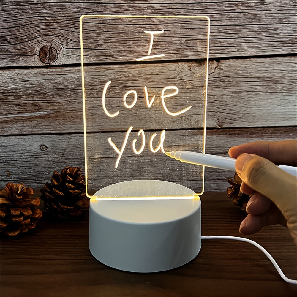 LED Message Night Light – USB Gift with Pen - Clickilix