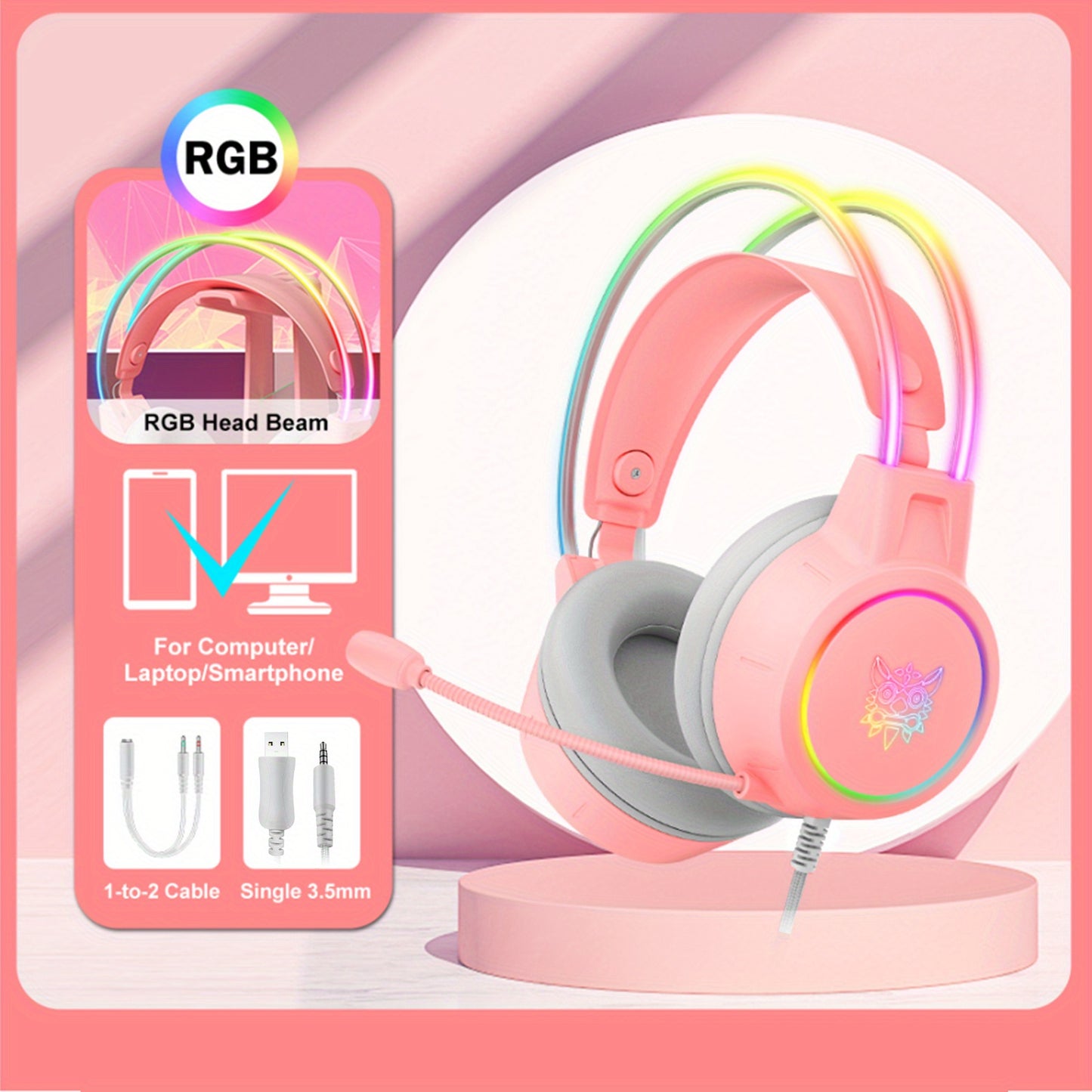 ONIKUMA Gaming Headset with Mic & Noise Isolation