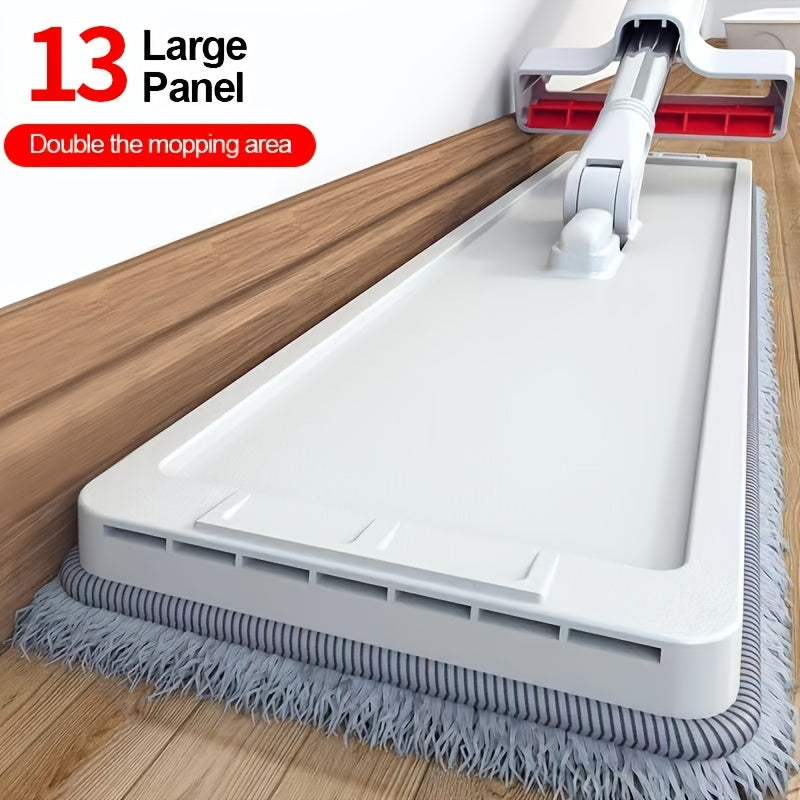 59" Hands-Free Flat Mop Set with Pads