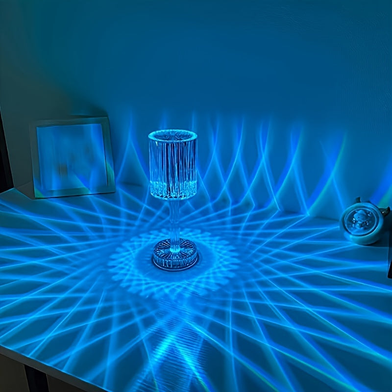 Touch-Activated Crystal LED Night Light Lamp
