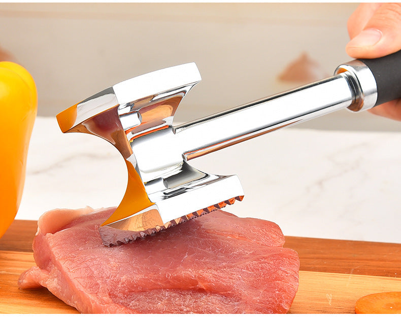 Stainless Steel Double-Sided Meat Tenderizer Hammer