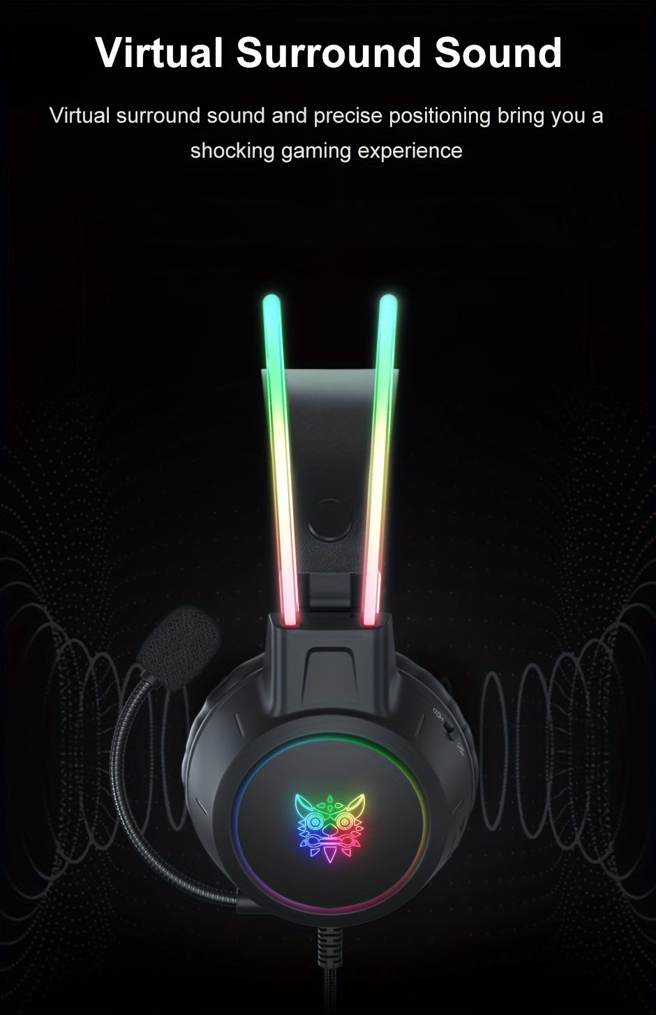ONIKUMA Gaming Headset with Mic & Noise Isolation