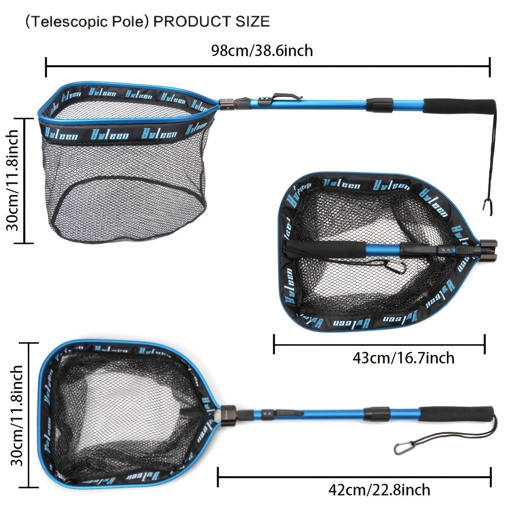 YVLEEN Floating Fishing Net with Aluminum Frame