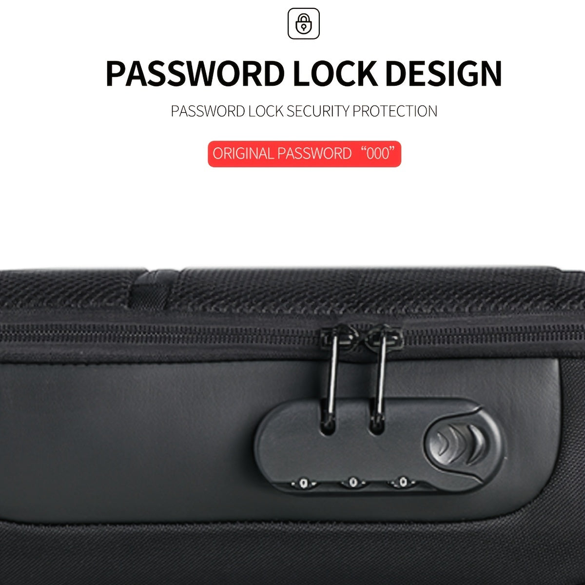 Men’s Waterproof Waist Bag with USB & Lock - Clickilix