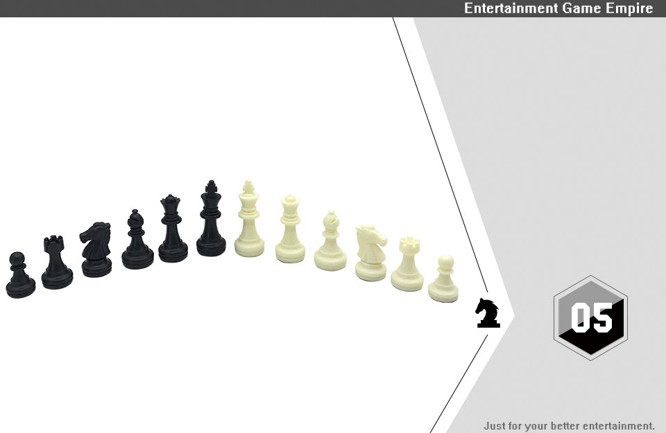 Magnetic Chess & Checkers Educational Game Board