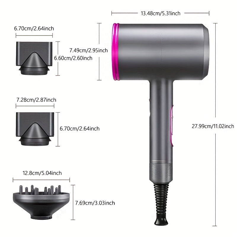 1200W Ionic Hair Dryer – Fast Dry with Diffuser & Shine - Clickilix