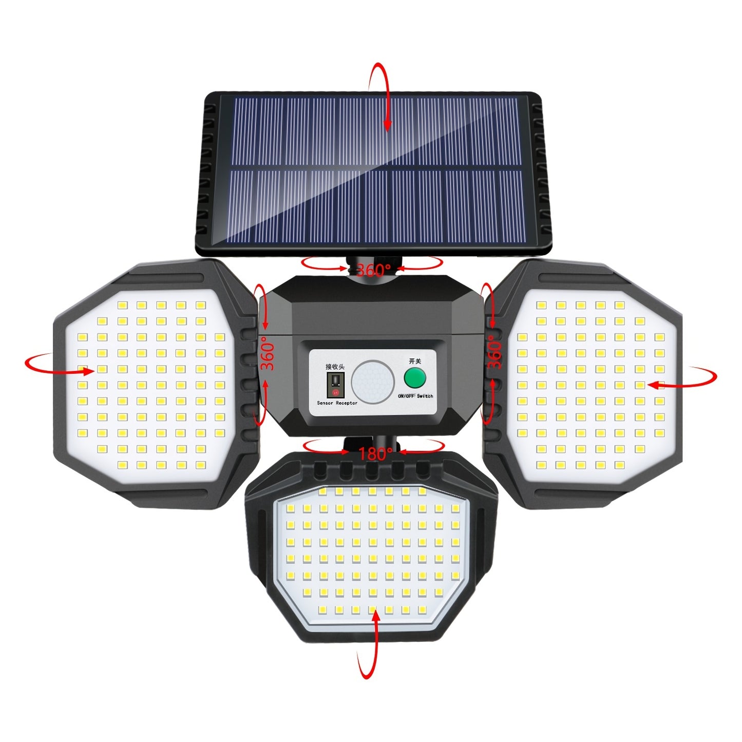 234 LED Solar Wall Light – Motion Sensor with Remote - Clickilix