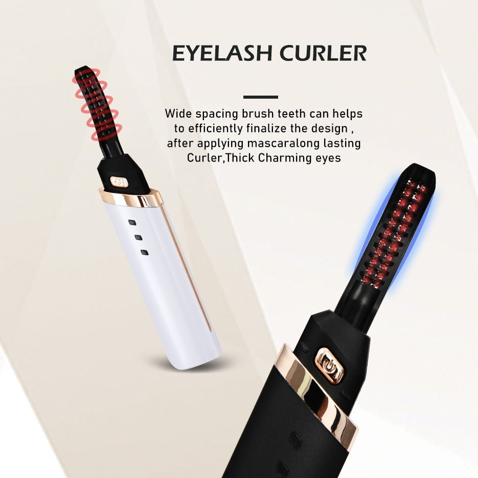 Heated Electric Eyelash Curler – Long-Lasting Lift - Clickilix