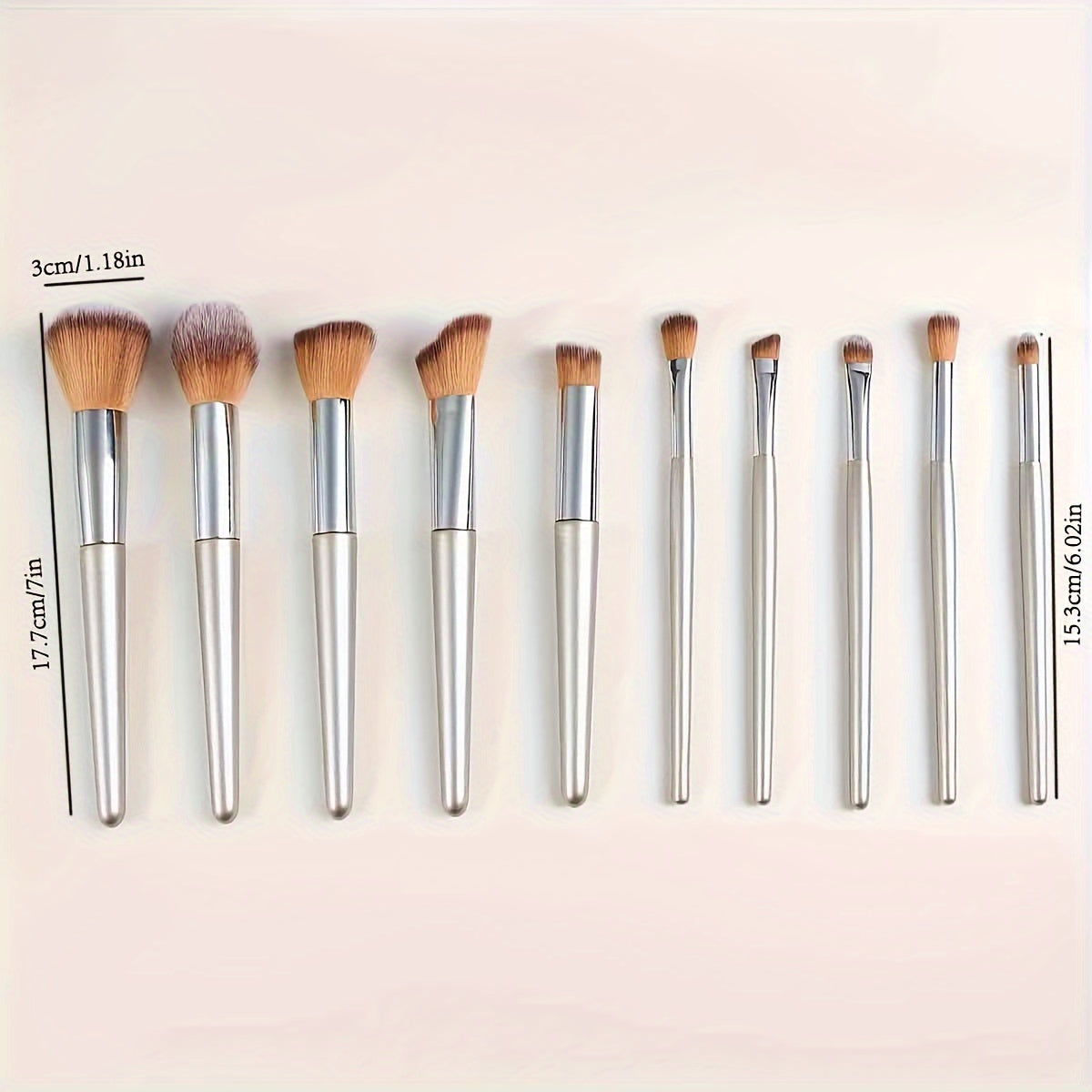 10pcs Professional Makeup Brush Set for Full Face - Clickilix