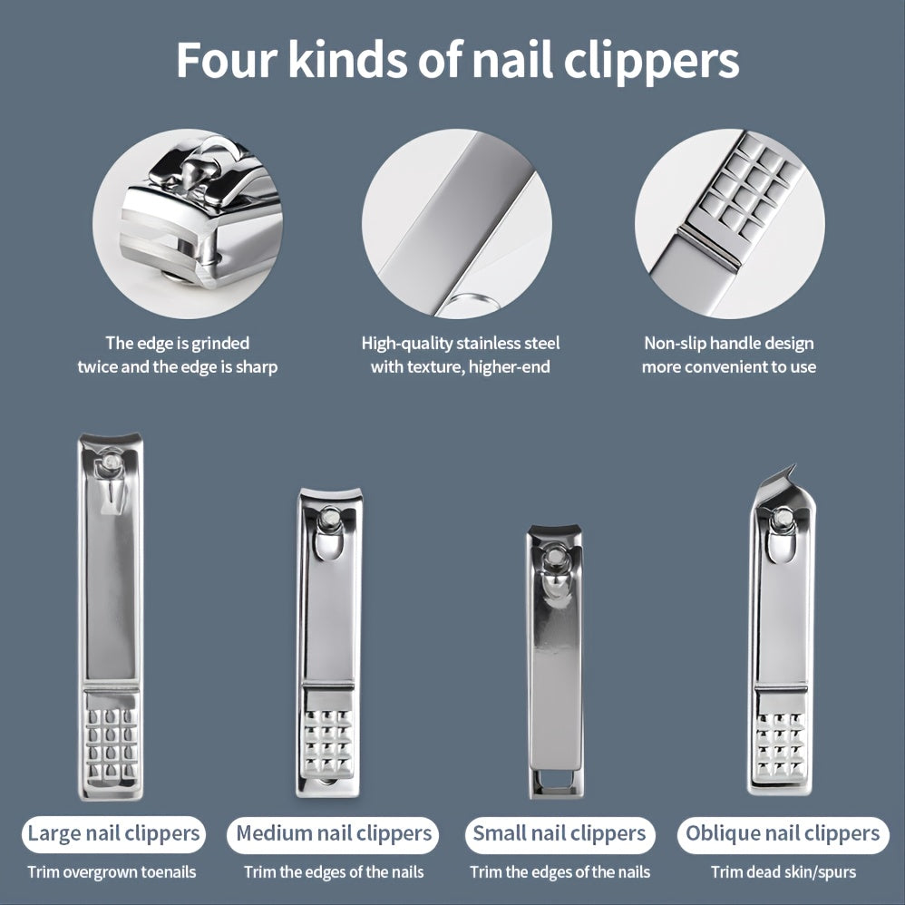 11/26pcs Stainless Steel Nail Clipper Set - Clickilix