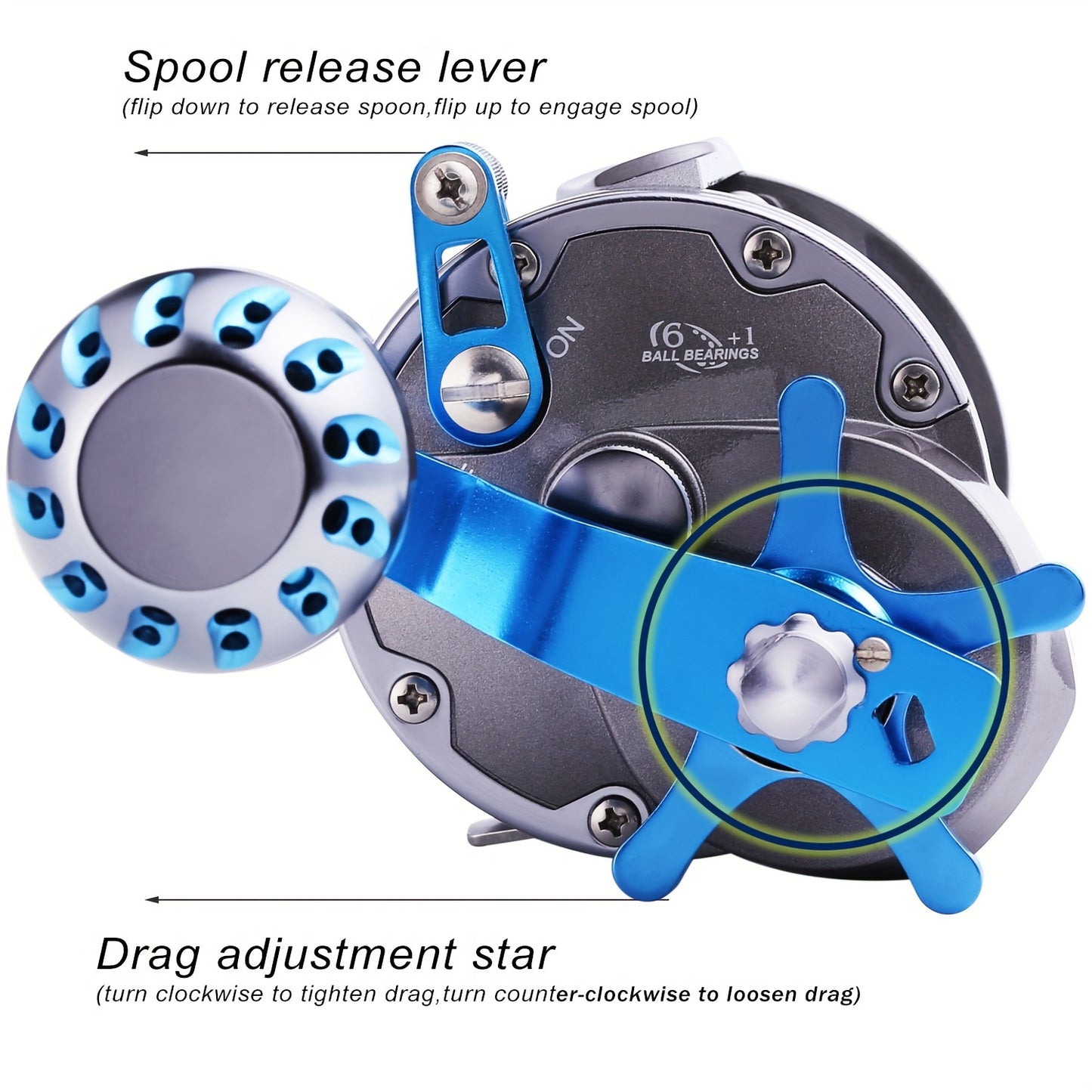 Sougayilang 6+1BB Spinning Reel – Smooth & Lightweight - Clickilix