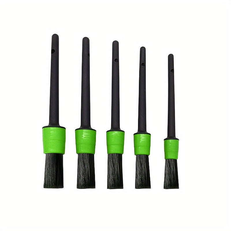 5pcs Car Detailing Brush Set – Interior Cleaning Tools - Clickilix