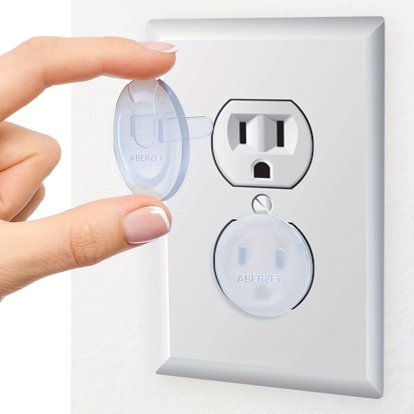 10pcs Baby-Proof Outlet Covers for Kids' Safety - Clickilix